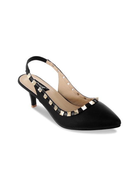 

Sherrif Shoes Women Black Solid Pumps