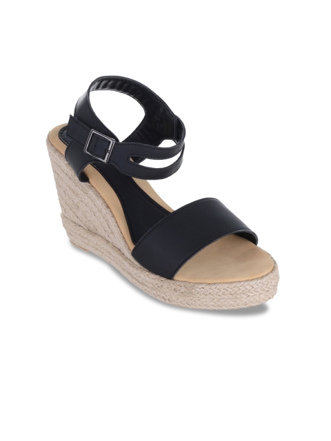 

Sherrif Shoes Women Black Solid Sandals