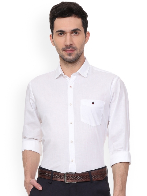 

Louis Philippe Men White Slim Fit Solid Casual Shirt