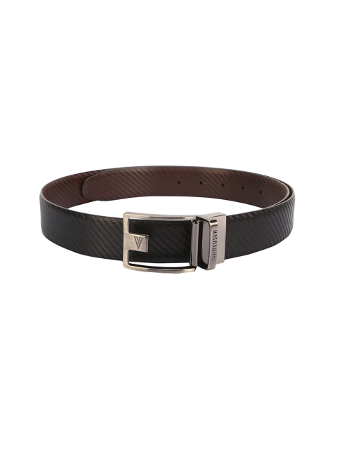 

Van Heusen Men Black Solid Belt