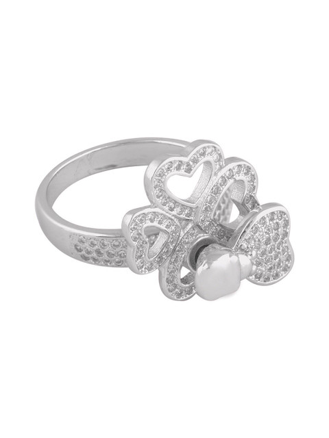 

shaze Women Silver-Plated Finger Ring