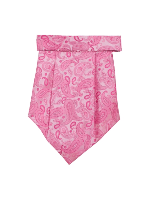 

Alvaro Castagnino Pink Woven Design Cravat