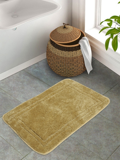 

Portico New York Yellow Solid Rectangular Anti-Skid Floor Mat