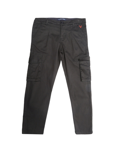 

Allen Solly Junior Boys Grey Regular Fit Solid Cargos