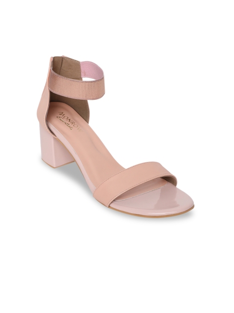 

Monrow Women Beige Solid Sandals