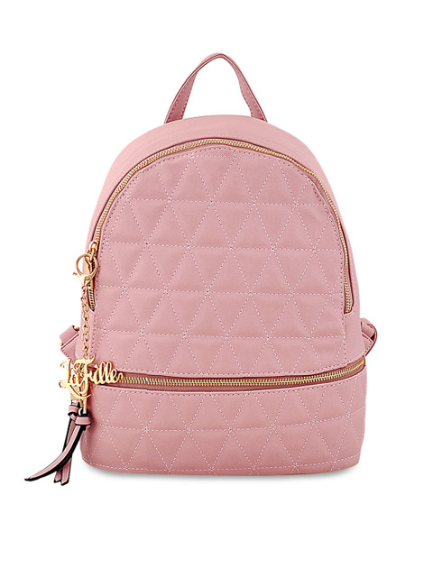 

LaFille Women Pink Textured Backpack