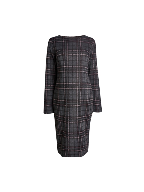 

next Women Charcoal Checked Maternity Sheath Dress