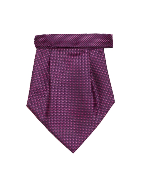 

Alvaro Castagnino Purple Woven Design Cravat