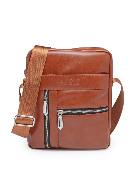 

Apsis Unisex Tan Solid Messenger Bag