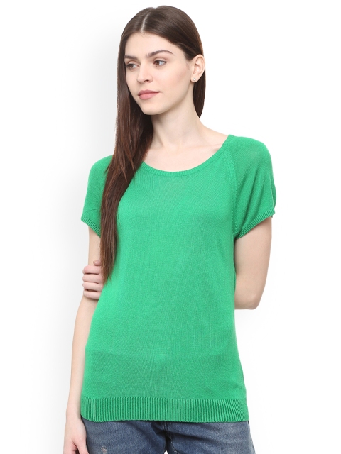 

Allen Solly Woman Green Solid Top