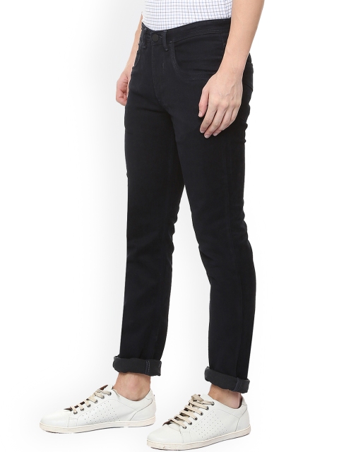 

V Dot Men Black Slim Fit Mid-Rise Clean Look Stretchable Jeans