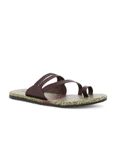 

Kanvas Men Brown Leather Comfort Sandals
