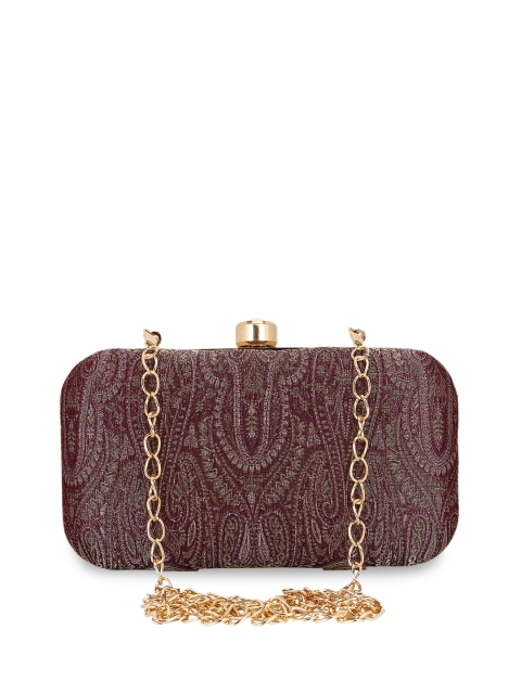 

Anekaant Purple Textured Clutch