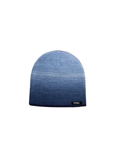 

Knotyy Men Navy Blue Colourblocked Beanie