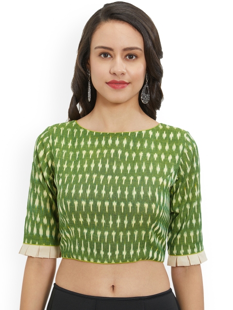 

Just B Women Green Printed Blouse