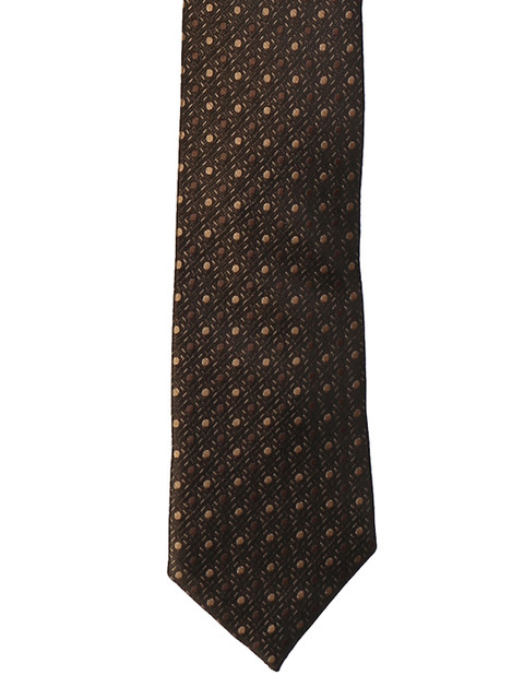 

Van Heusen Brown Woven Design Skinny Tie