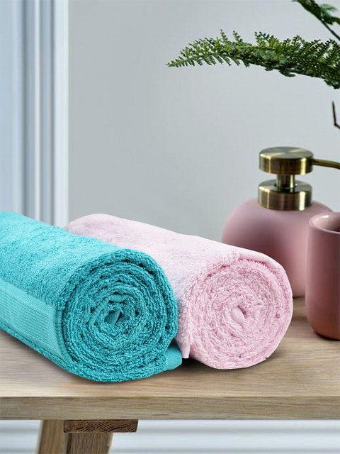 

Bombay Dyeing Set Of 2 Bath Towels, Pink