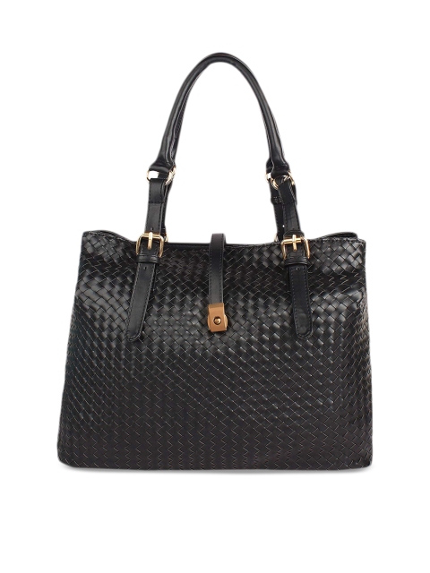

Lychee bags Black Textured Shoulder Bag