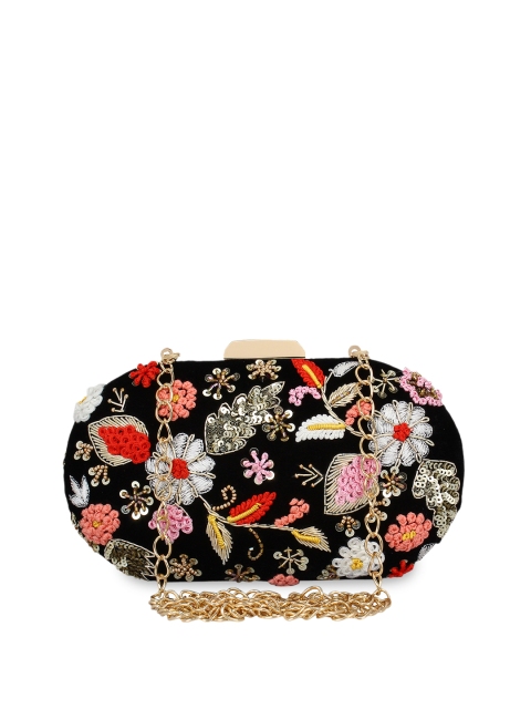 

Anekaant Multicoloured Embroidered Box Clutch, Multi