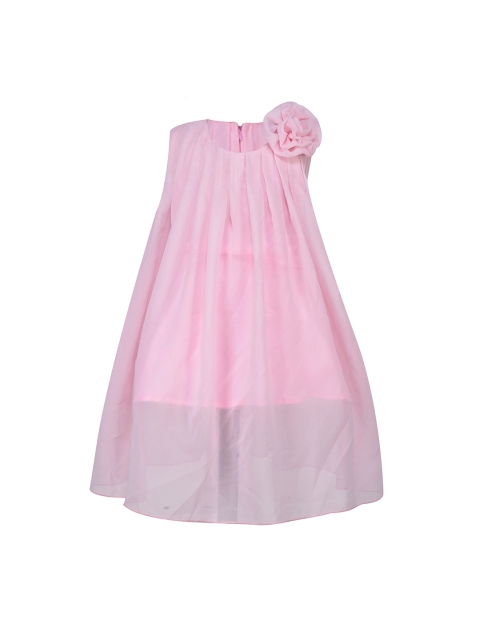 

Samsara Couture Girls Pink Solid A-Line Dress