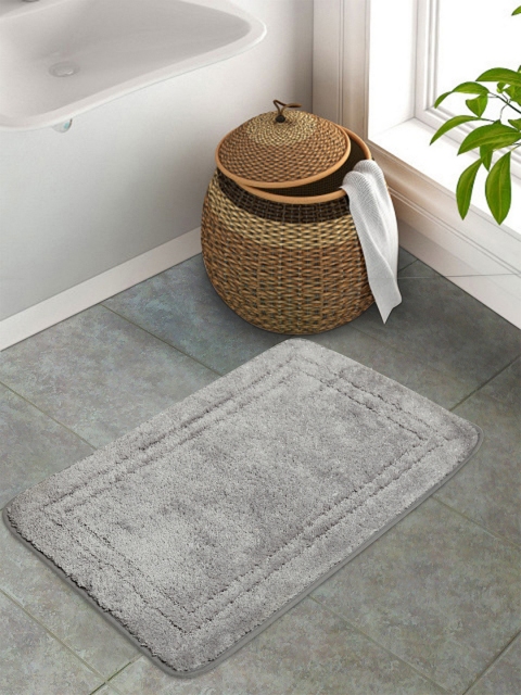 

Portico New York Grey Solid Rectangular Anti-Skid Floor Mat