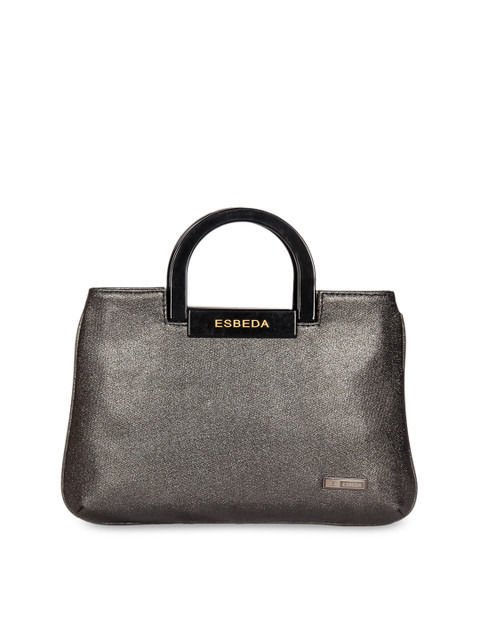 

ESBEDA Grey Solid Handheld Bag