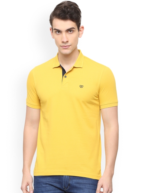 

Van Heusen Sport Men Yellow Solid Polo Collar T-shirt