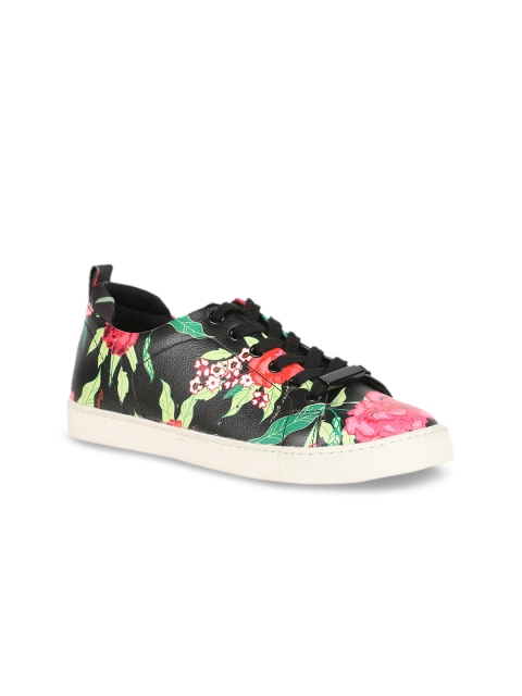 

ALDO Women Black Floral Print Sneakers