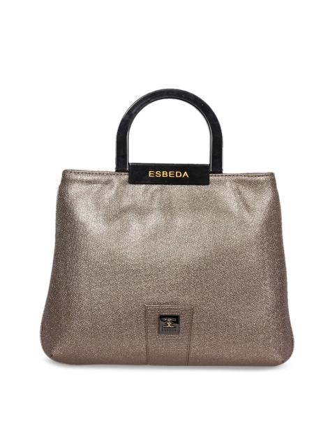 

ESBEDA Bronze-Toned Solid Handheld Bag