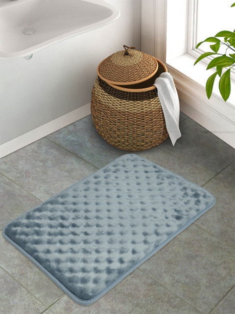 

Portico New York Blue Textured Rectangular Anti-Skid Floor Mat