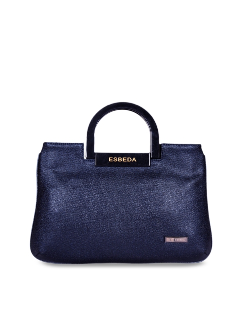 

ESBEDA Navy Blue Solid Handheld Bag