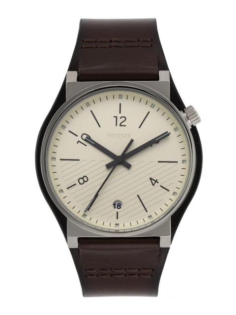 

Fossil Men Beige Analogue Watch FS5510