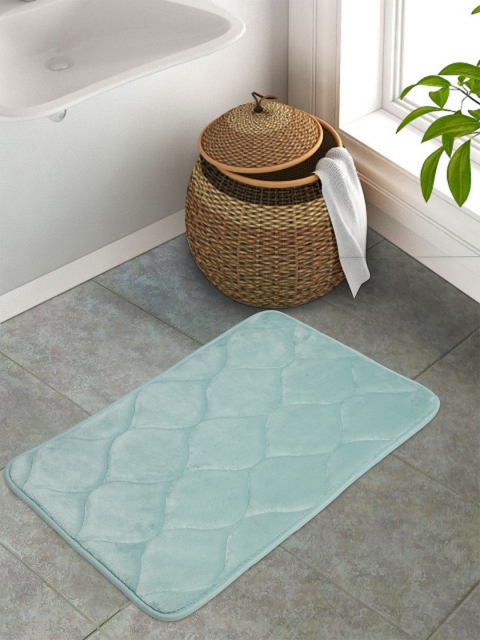 

Portico New York Blue Textured Rectangular Anti-Skid Floor Mat