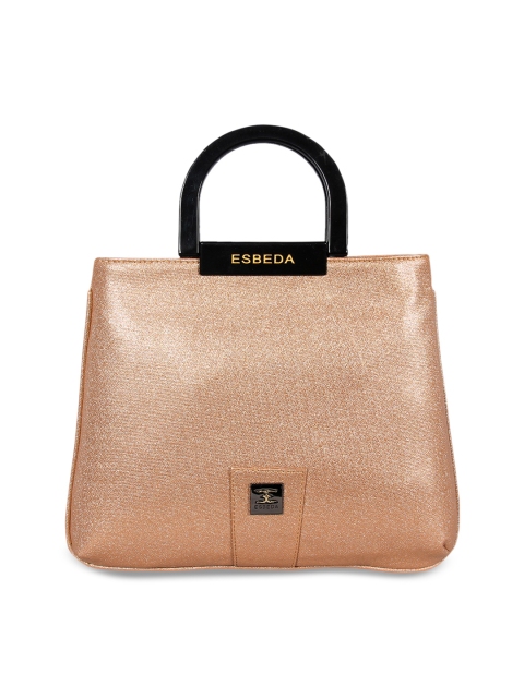 

ESBEDA Rose Gold Solid Handheld Bag