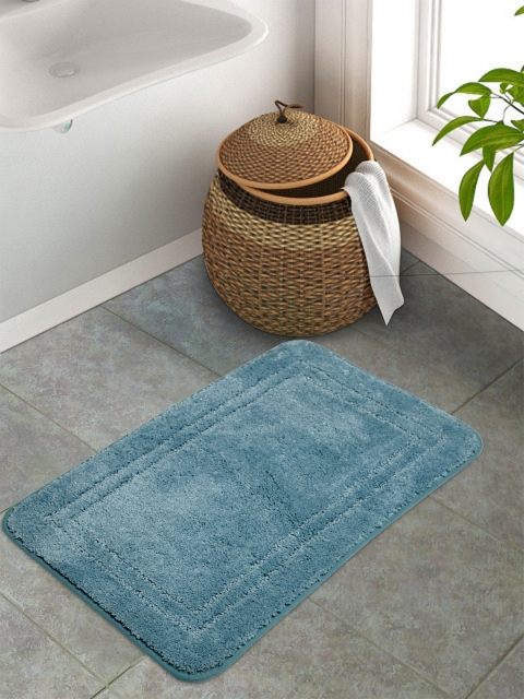 

Portico New York Blue Solid Rectangular Anti-Skid Floor Mat