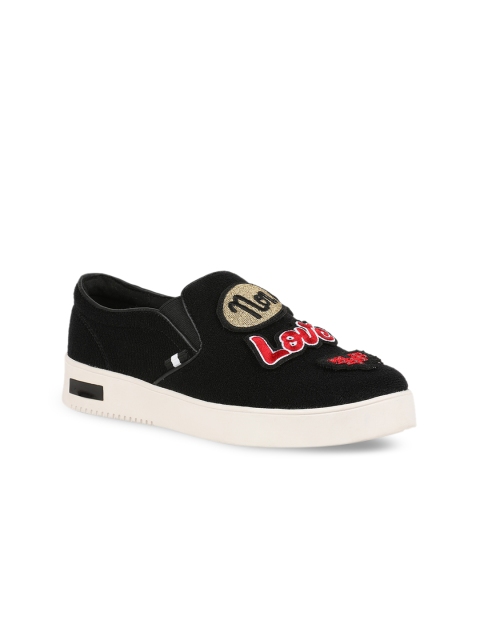 

ALDO Women Black Slip-On Sneakers