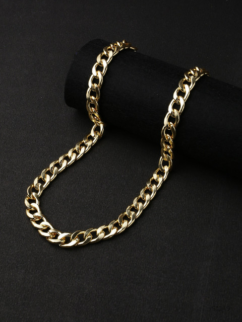 

Dare by Voylla Men Gold-Toned Brass Gold-Plated Handcrafted Chain