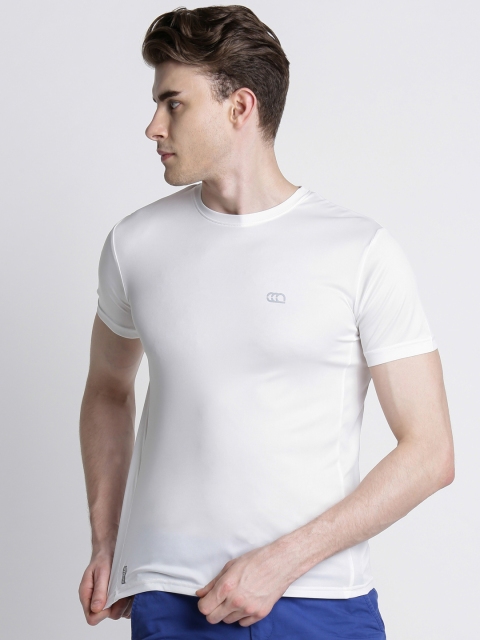 

Ajile by Pantaloons Men White Solid Round Neck T-shirt