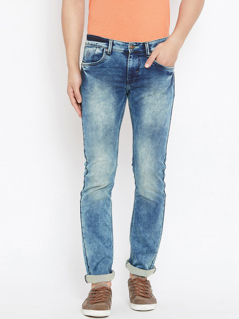 

Duke Men Blue Regular Fit Mid-Rise Clean Look Jeans