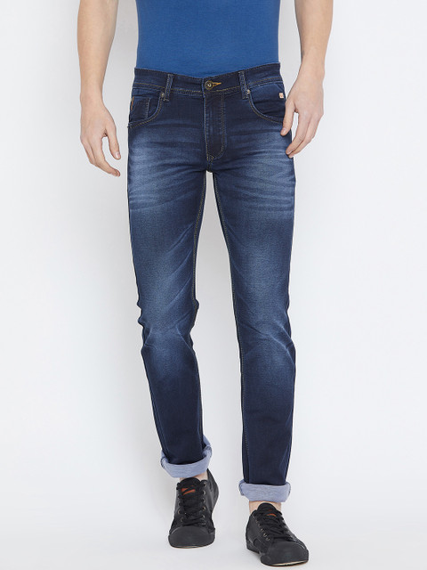 

Duke Men Blue Regular Fit Mid-Rise Clean Look Stretchable Jeans