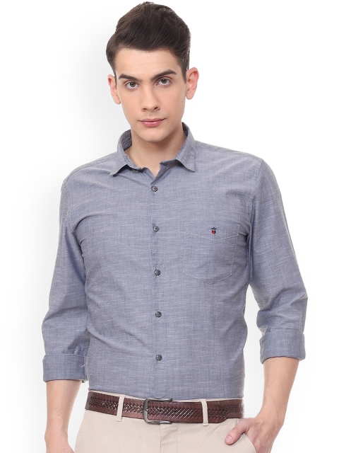 

Louis Philippe Men Blue Slim Fit Solid Casual Shirt