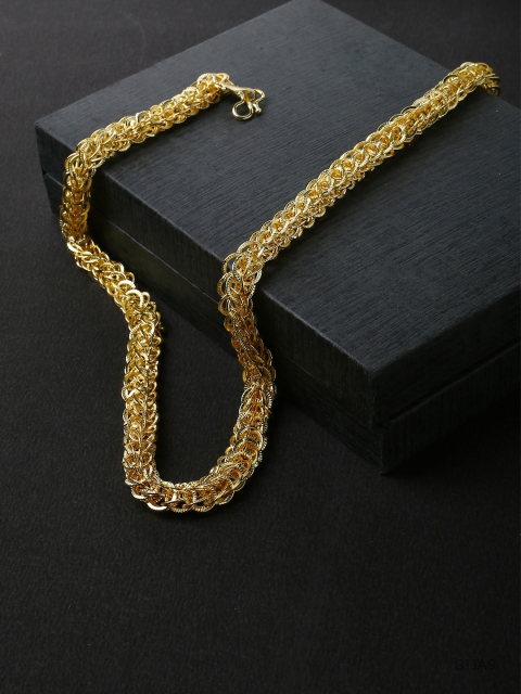 

Dare by Voylla Men Brass Gold-Plated Handcrafted Chain