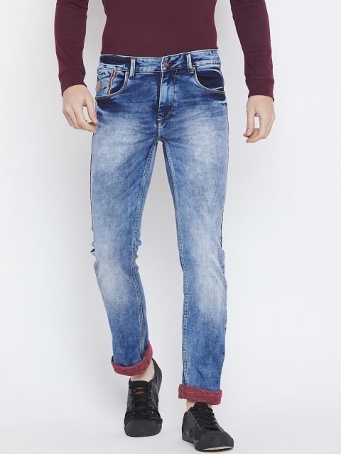 

Duke Men Blue Regular Fit Mid-Rise Mildly Distressed Jeans