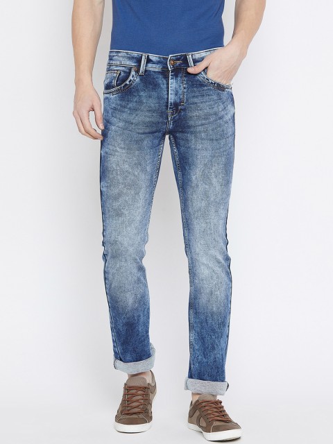 

Duke Men Blue Regular Fit Mid-Rise Clean Look Jeans