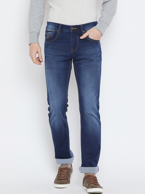 

Duke Men Blue Regular Fit Mid-Rise Clean Look Jeans