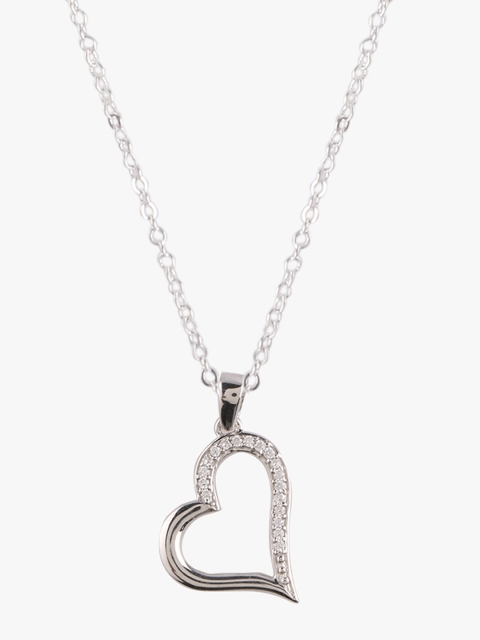

Peora Women Silver-Plated The Elianna Heart Pendant