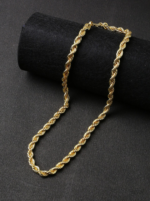 

Dare by Voylla Men Gold-Toned Alloy Gold-Plated Handcrafted Chain