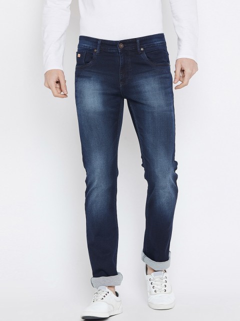 

Duke Men Navy Blue Regular Fit Mid-Rise Clean Look Jeans