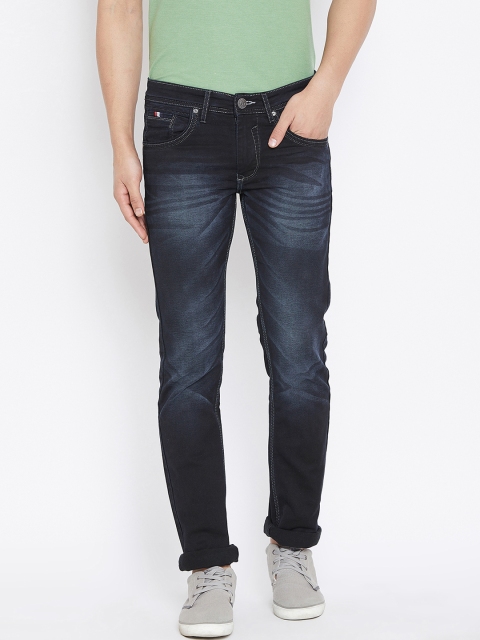 Duke Men Blue Regular Fit Mid-Rise Clean Look Jeans