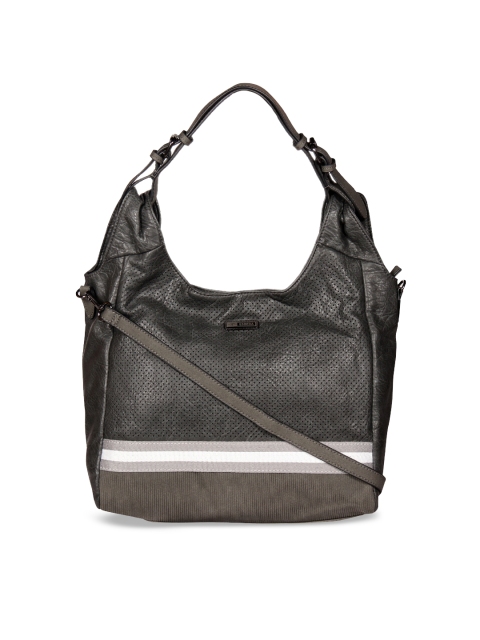 

ESBEDA Grey Striped Hobo Bag